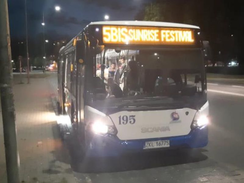 Komunikacja uruchamia autobusy na Sun Festival